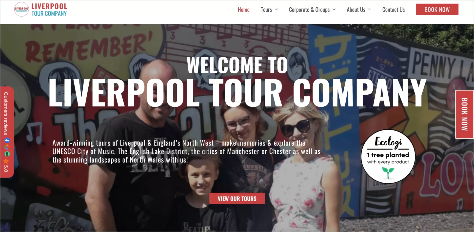 vários botões de CTA que provocam a ação desejada no turismo landing page