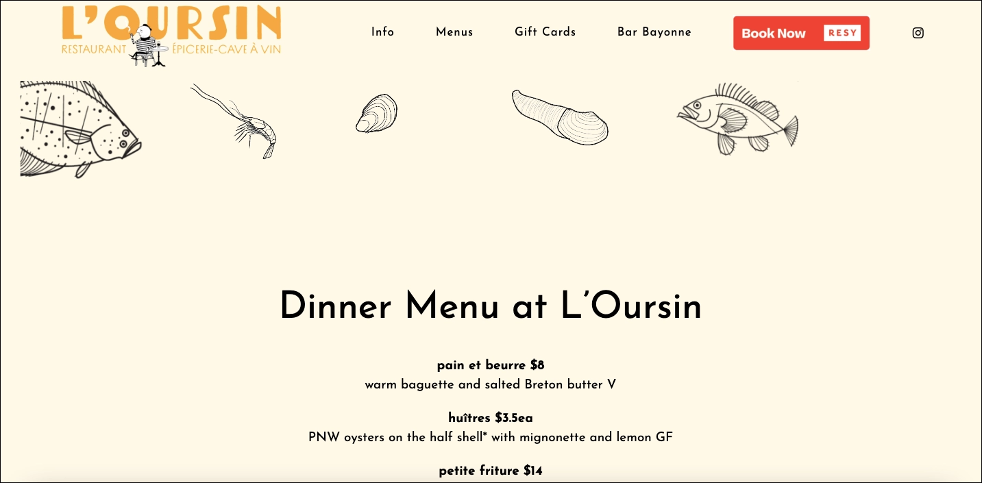 homepage example