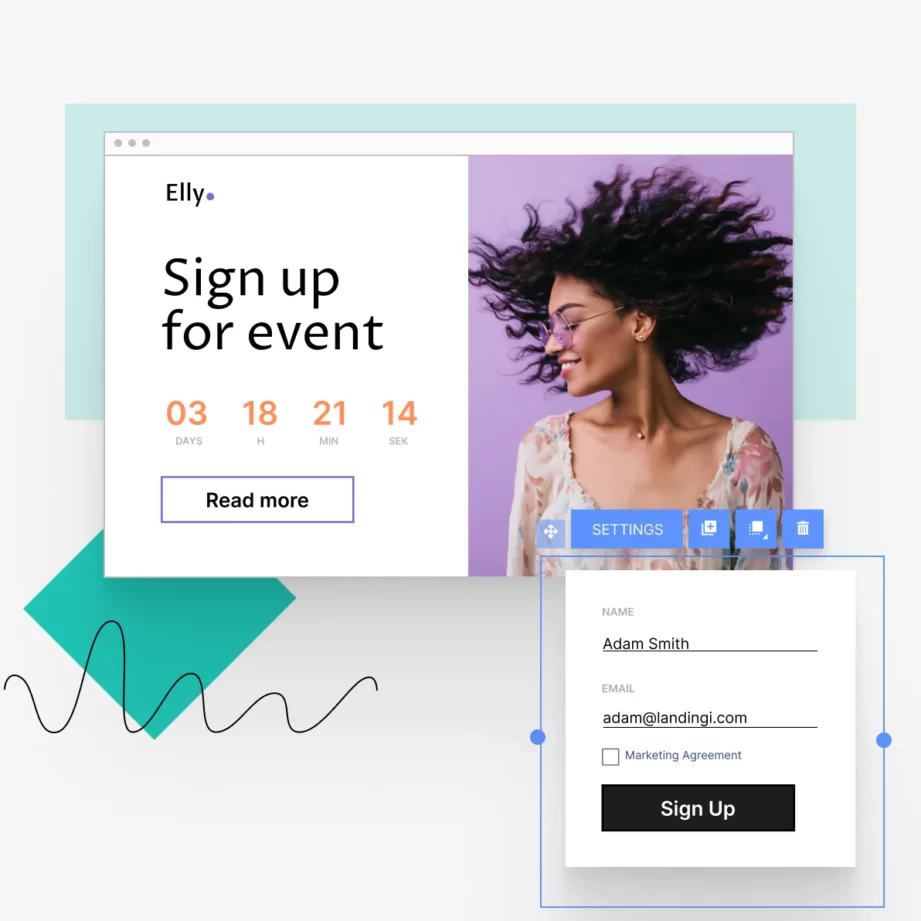 Landing pages in Landingi