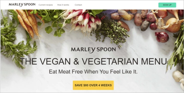 registrar-se landing page exemplo