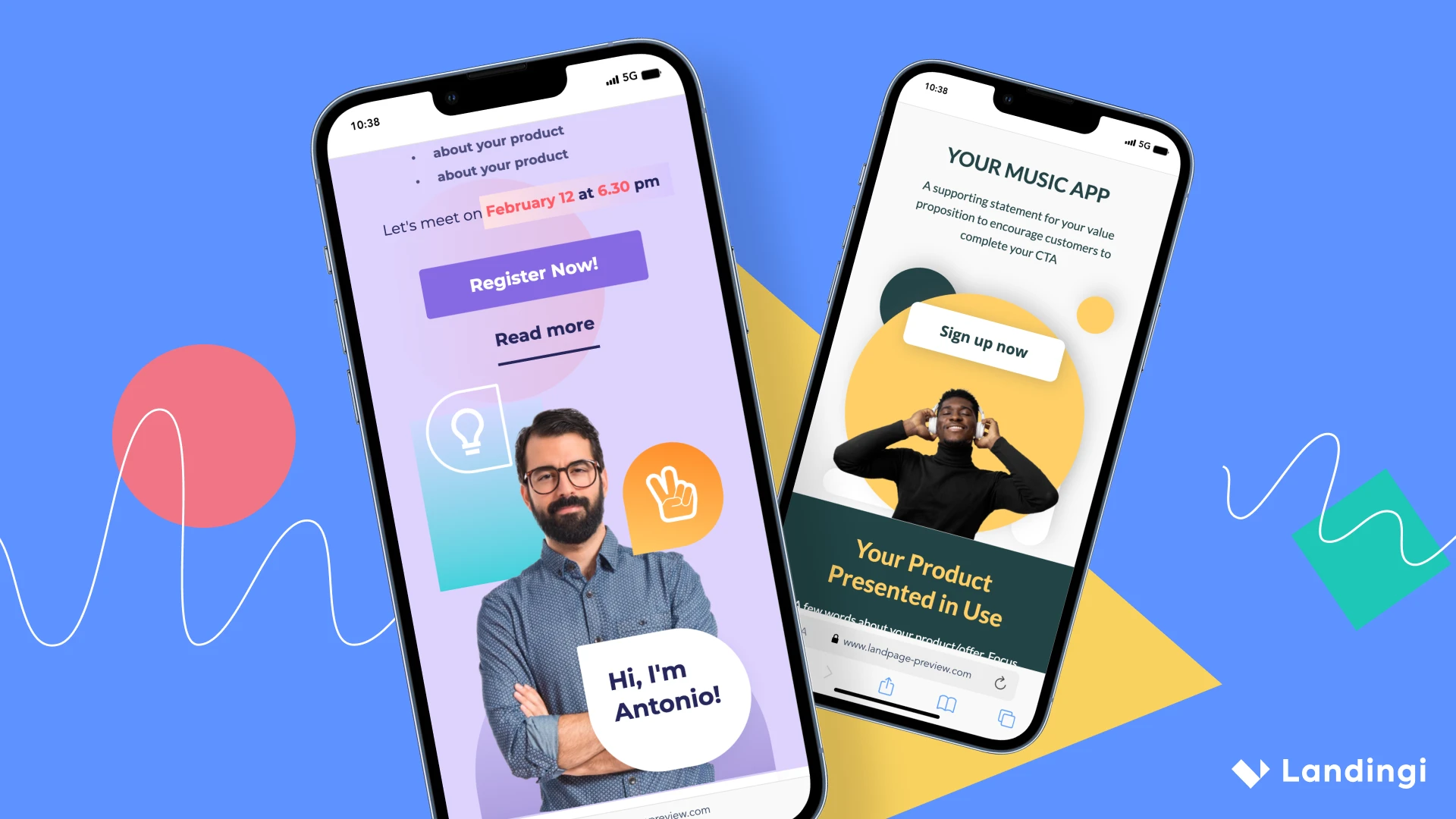 Mobile landing page