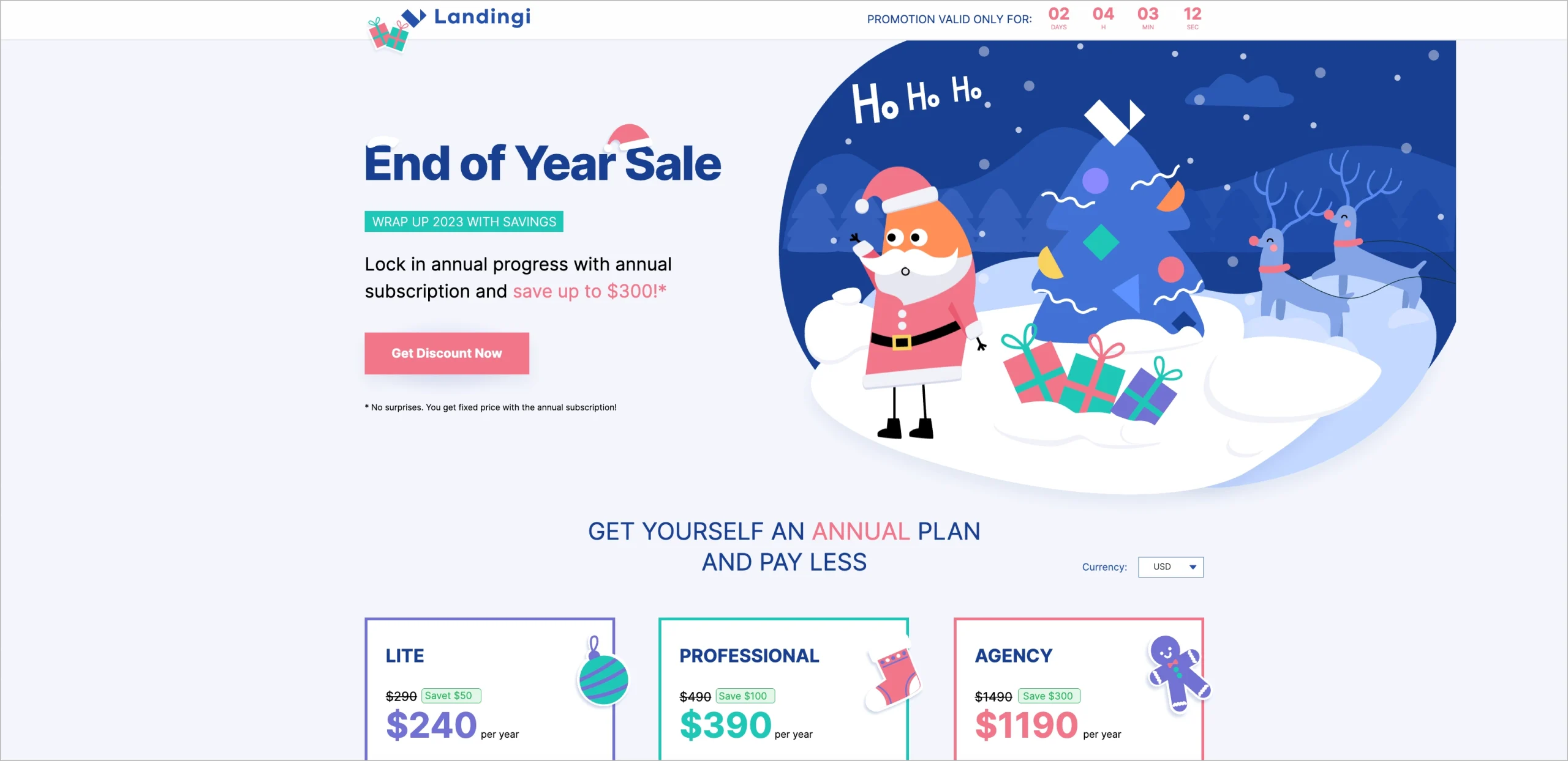 landing page opublikowany w Landingi