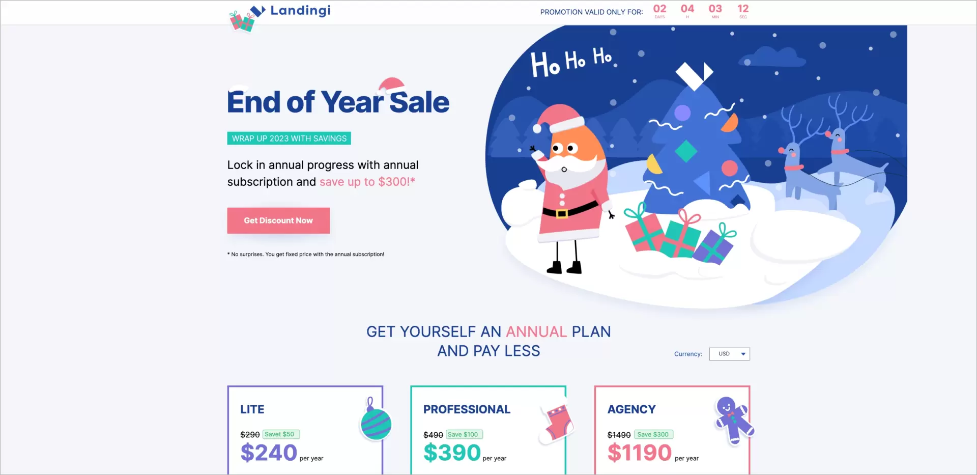 landing page originalmente publicado em Landingi