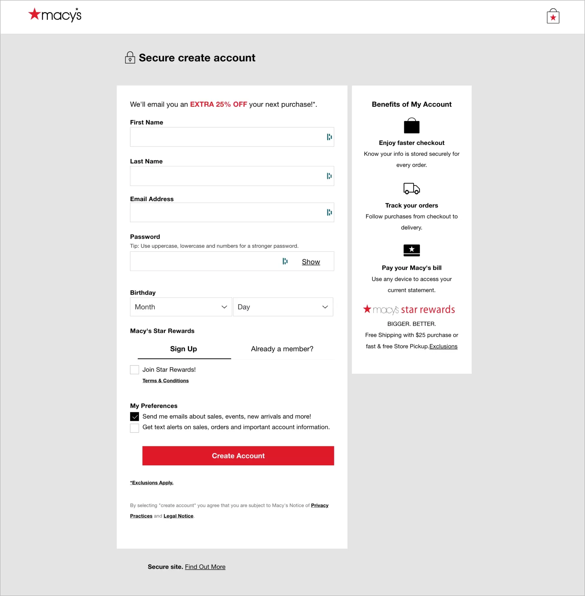 registrar-se landing page
